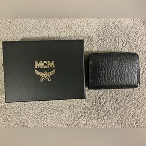 MCM embossed leather wallet